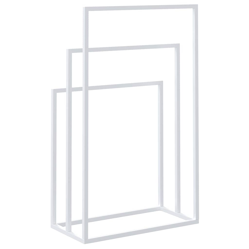 Freestanding Towel Rack White 48x24x79 cm Iron