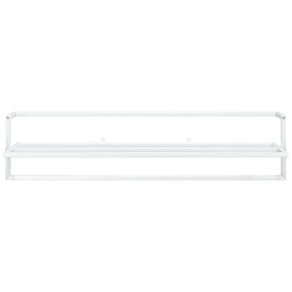 vidaXL Towel Rack White 95x25x22 cm Iron