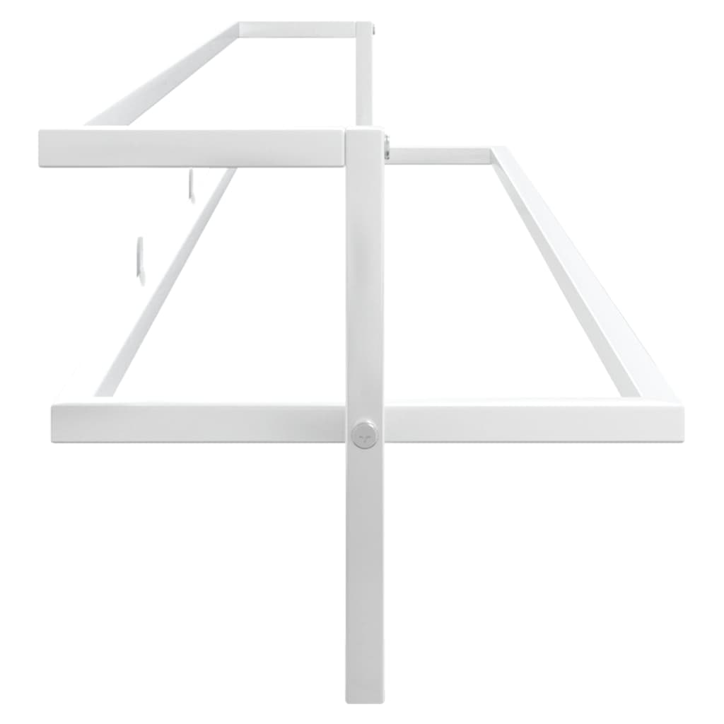 vidaXL Towel Rack White 95x25x22 cm Iron