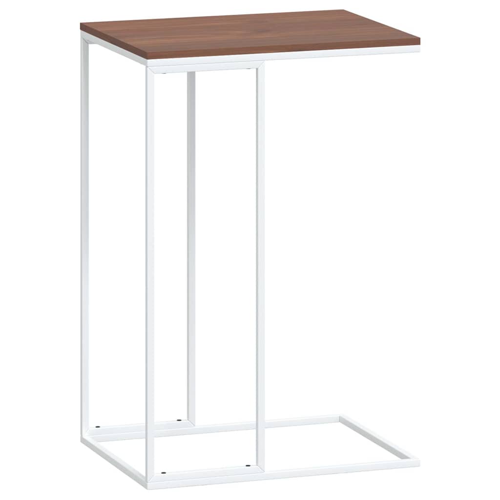 343094 vidaXL Side Table White 40x30x59 cm Engineered Wood