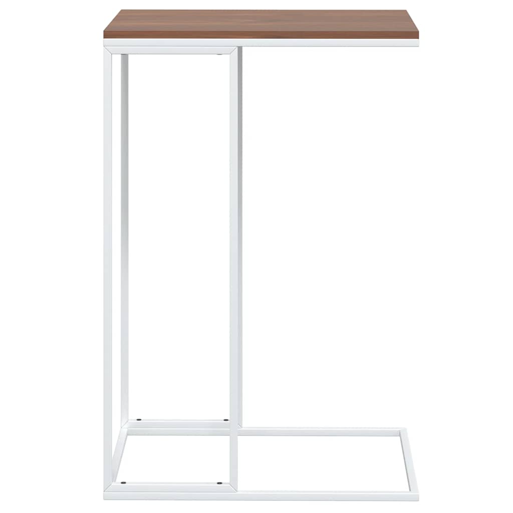 343094 vidaXL Side Table White 40x30x59 cm Engineered Wood
