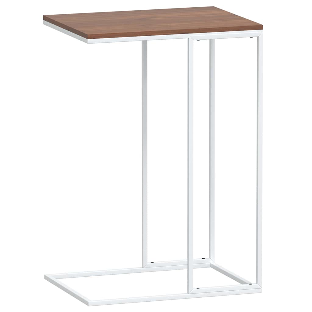 343094 vidaXL Side Table White 40x30x59 cm Engineered Wood