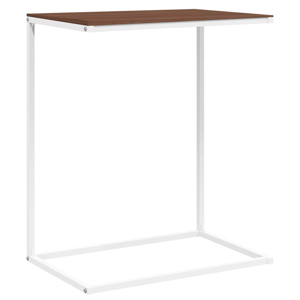 343095 vidaXL Side Table White 55x35x66 cm Engineered Wood