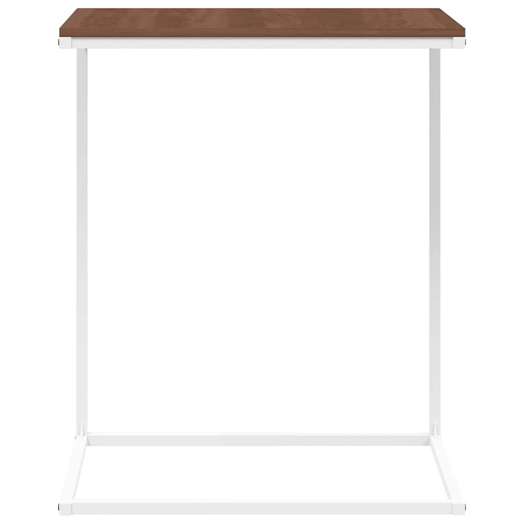343095 vidaXL Side Table White 55x35x66 cm Engineered Wood