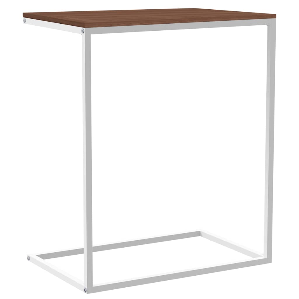 343095 vidaXL Side Table White 55x35x66 cm Engineered Wood