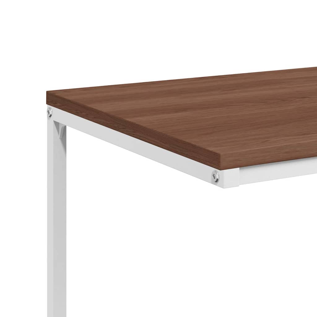 343095 vidaXL Side Table White 55x35x66 cm Engineered Wood