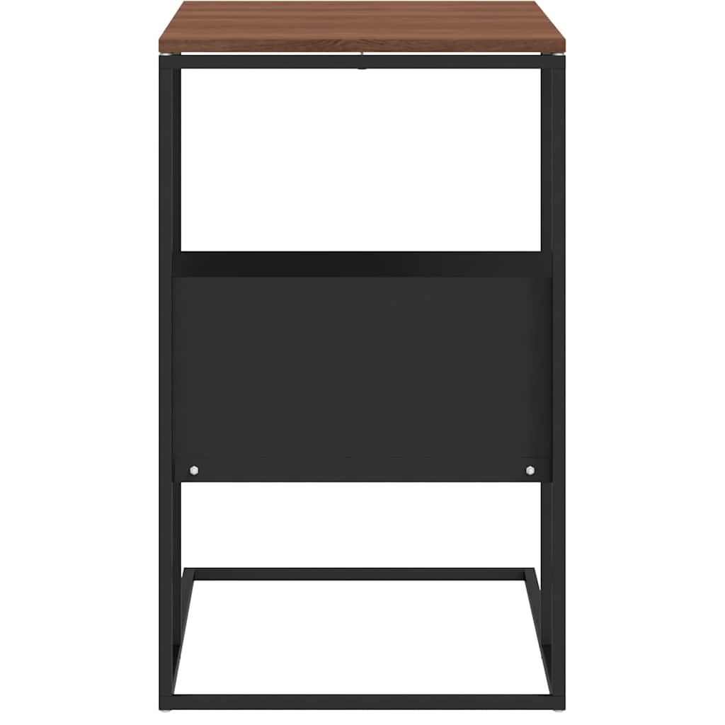 343104 vidaXL Side Table Black 55x36x59,5 cm Engineered Wood