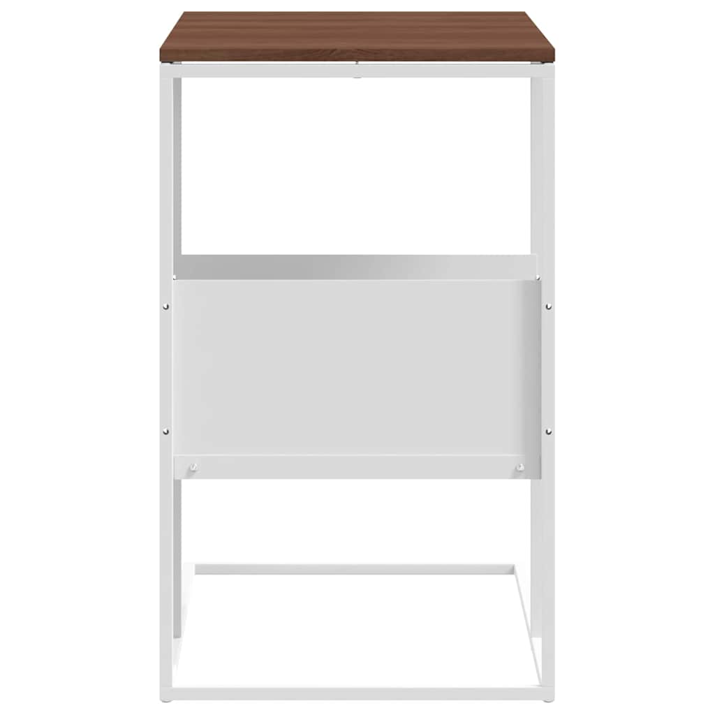 343106 vidaXL Side Table White 55x36x59,5 cm Engineered Wood