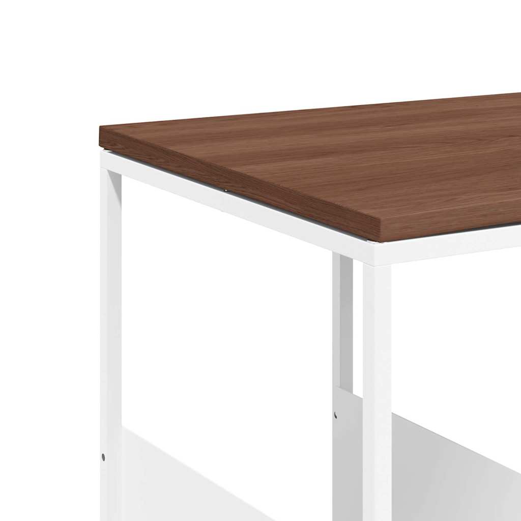 343106 vidaXL Side Table White 55x36x59,5 cm Engineered Wood