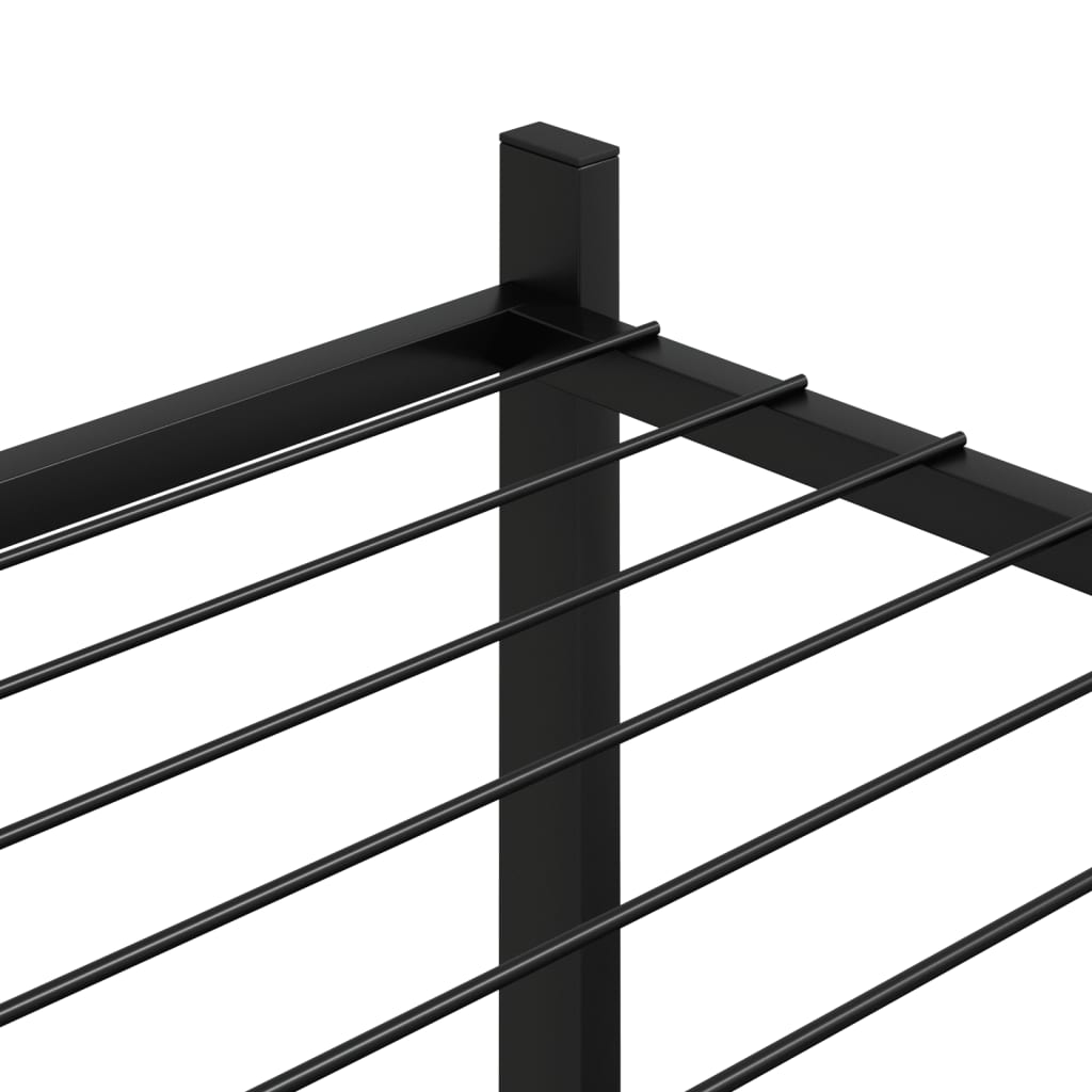 Flower Stand 83x25x80 cm Black Iron