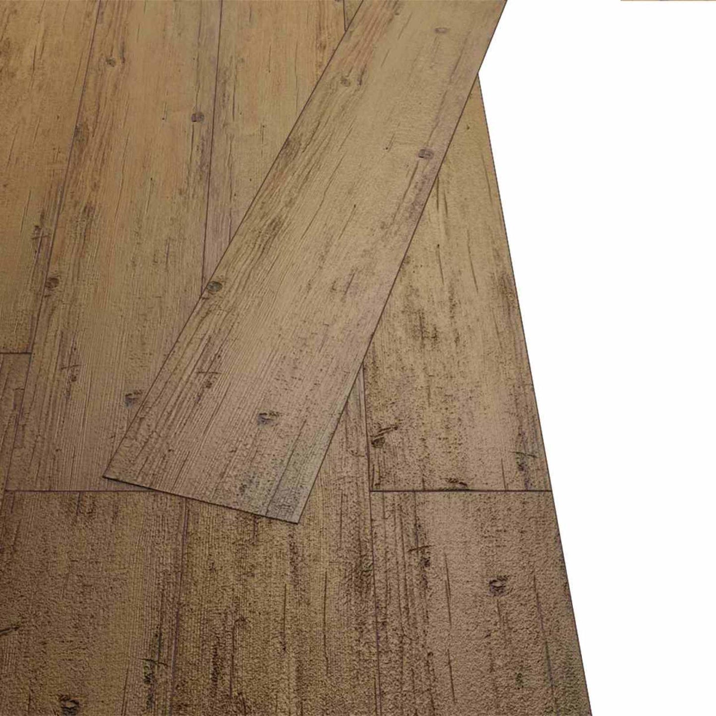 Flooring Planks 18 pcs Walnut Brown 2.51 m² PVC