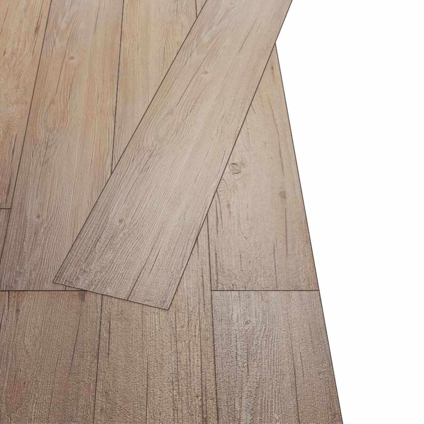 Flooring Planks 18 pcs Oak Brown 2.51 m² PVC