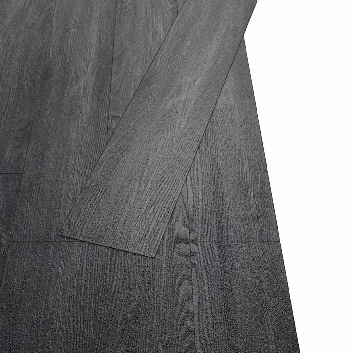 Flooring Planks 18 pcs Black and White 2.51 m² PVC