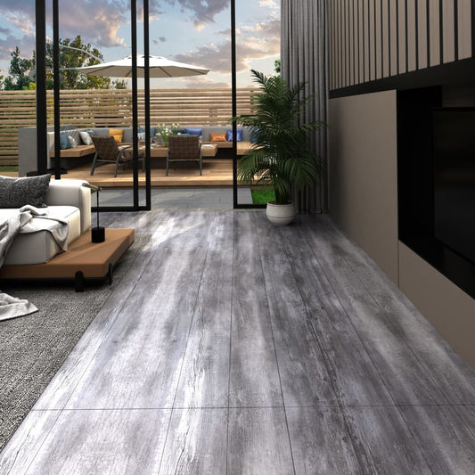 vidaXL Self-adhesive PVC Flooring Planks 2.51 m² 2 mm Matt Wood Grey