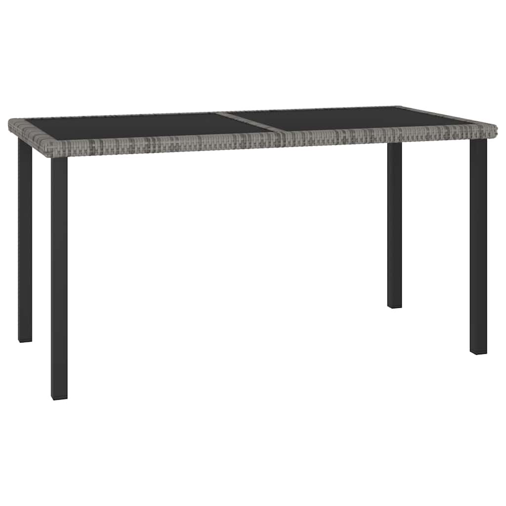 Outdoor Dining Set | Grey and black