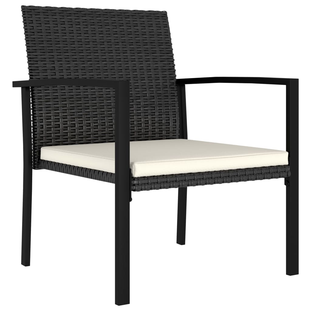 Outdoor Dining Set | Black and Cream