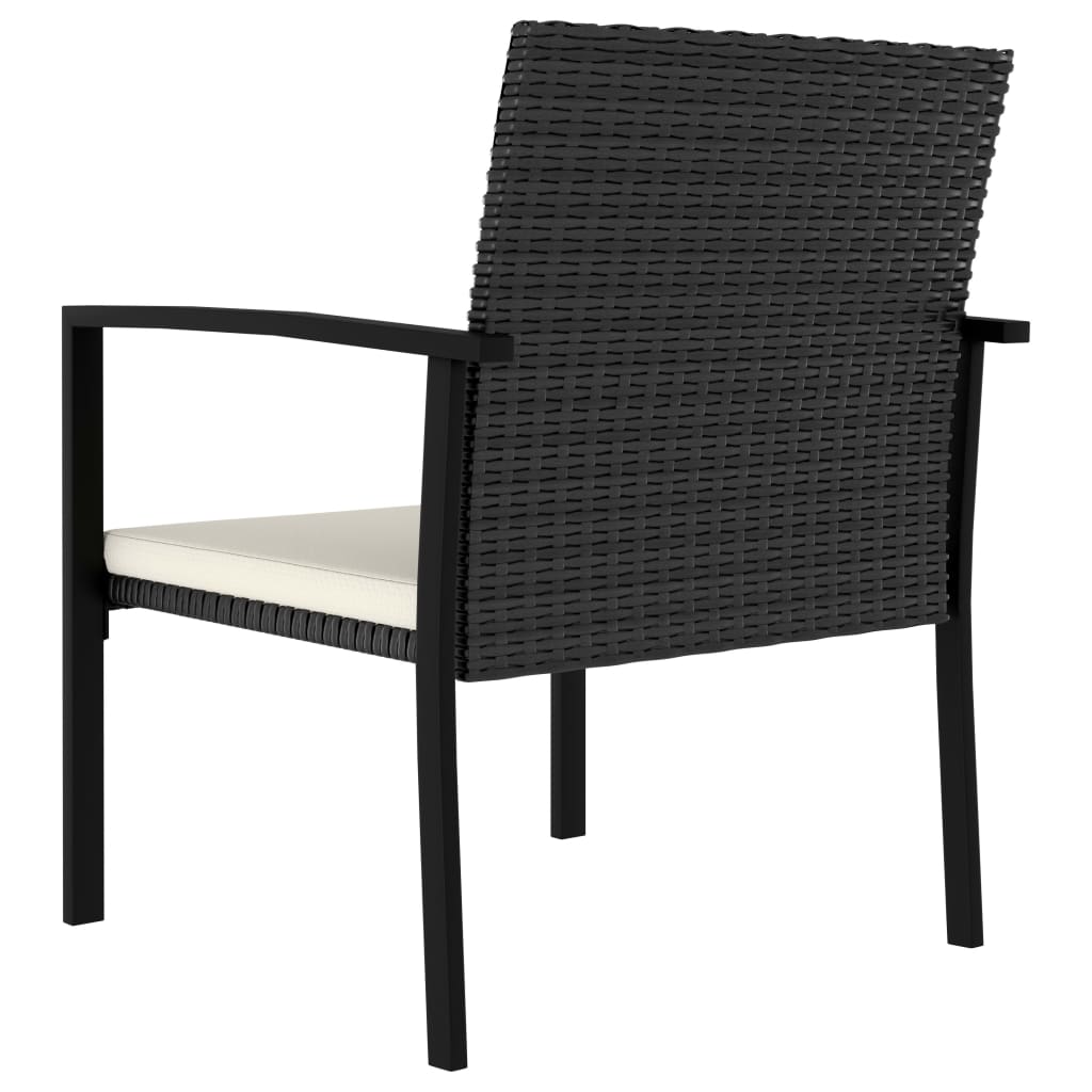 Outdoor Dining Set | Black | Poly rattan | 9 Piece Set | Durable