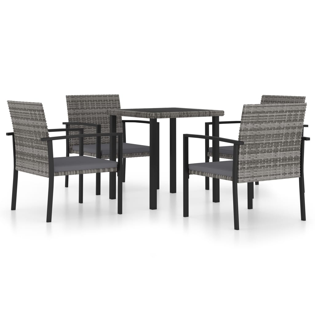 Outdoor Dining Set | Grey and Black