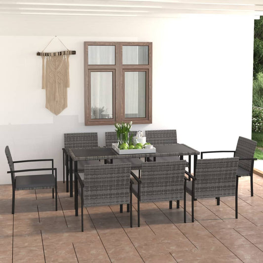 Outdoor Dining Set | Grey and Black