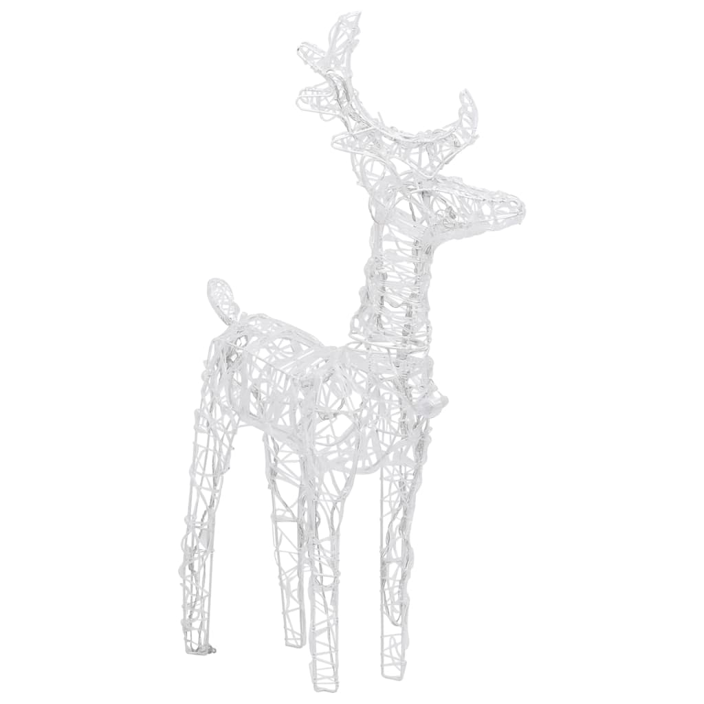 vidaXL Reindeers & Sleigh Christmas Decoration 240 LEDs Acrylic