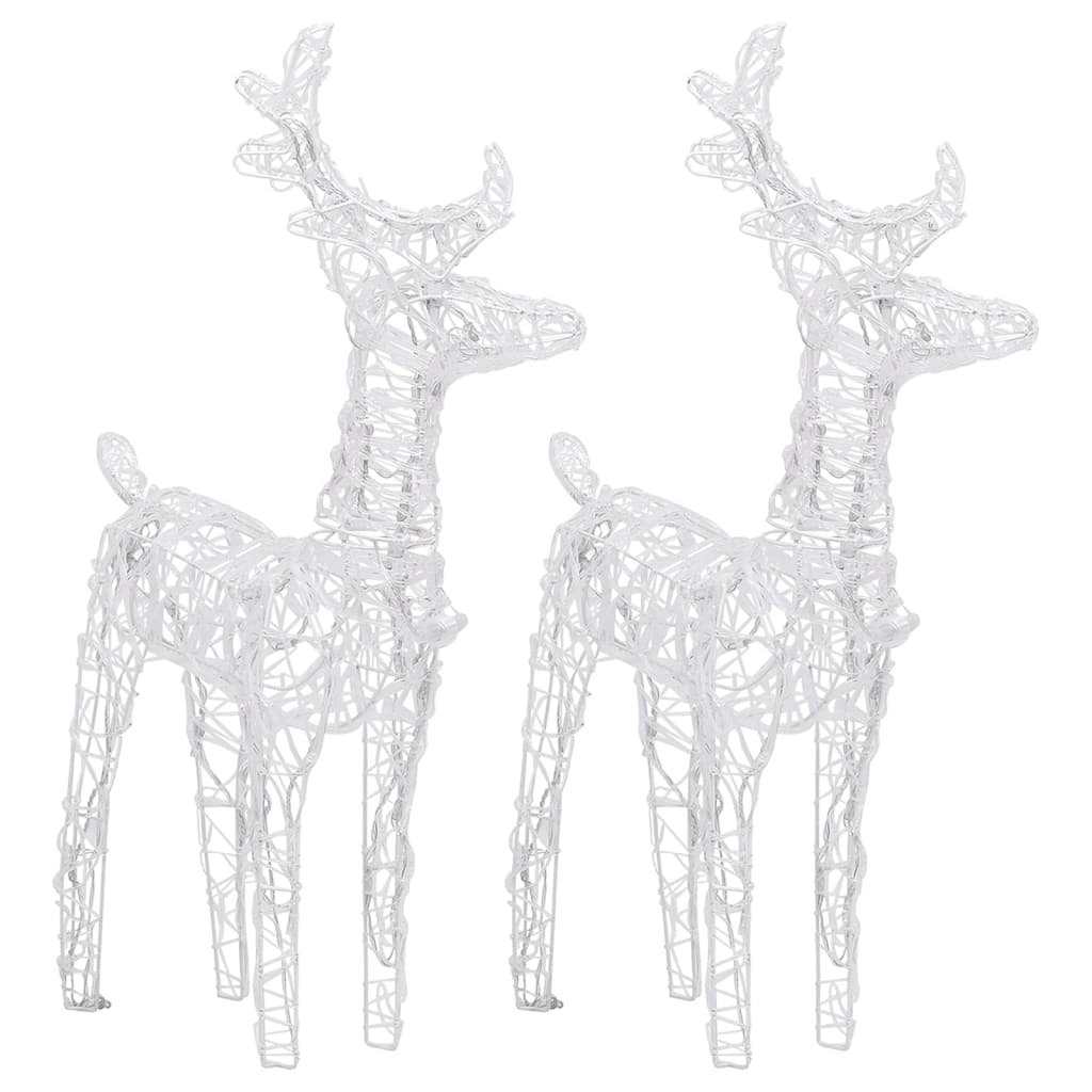 vidaXL Reindeers & Sleigh Christmas Decoration 320 LEDs Acrylic