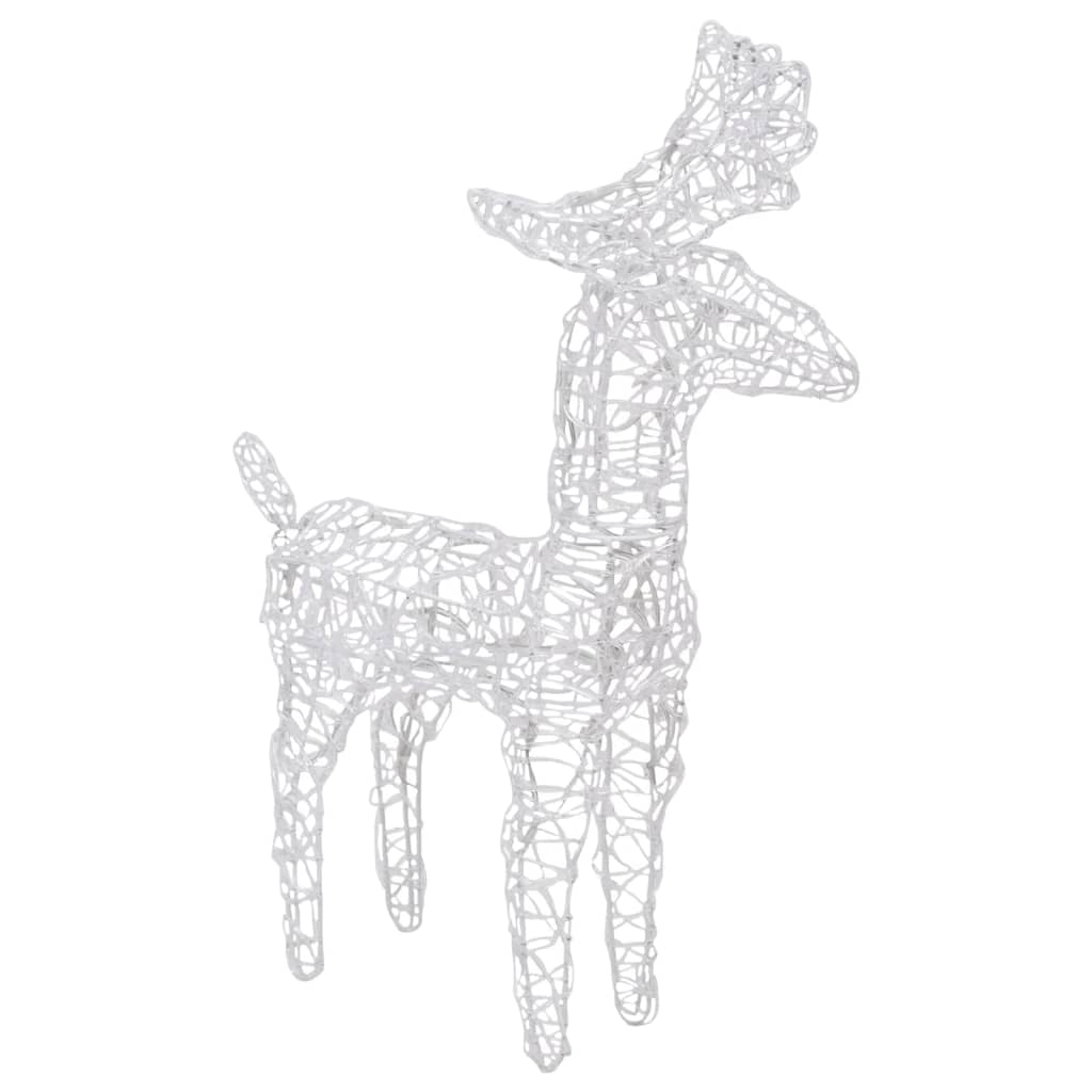 vidaXL Reindeers & Sleigh Christmas Decoration 320 LEDs Acrylic