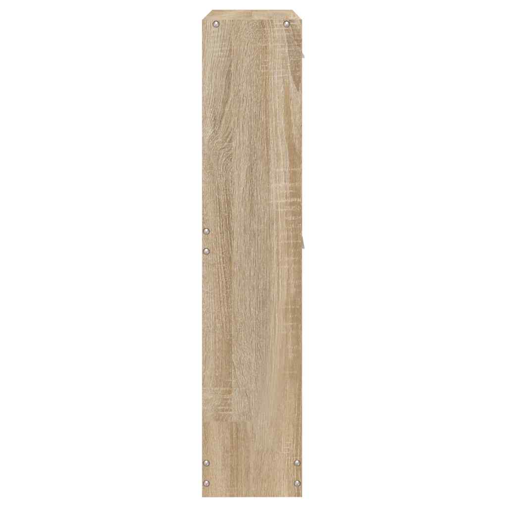 Shoe Cabinet Oak 59x17x81 cm Engineered Wood