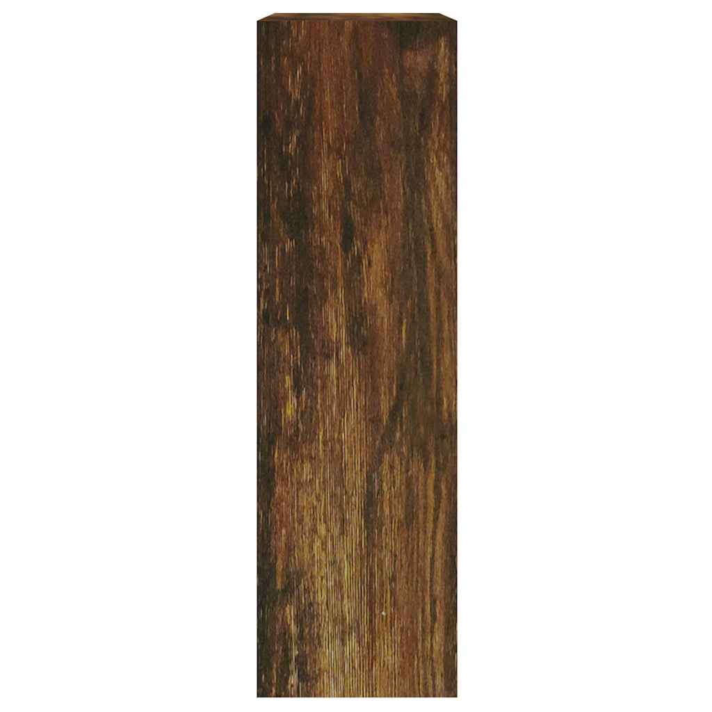 Shoe Cabinet Smoked Oak 63x24x81 cm Engineered Wood