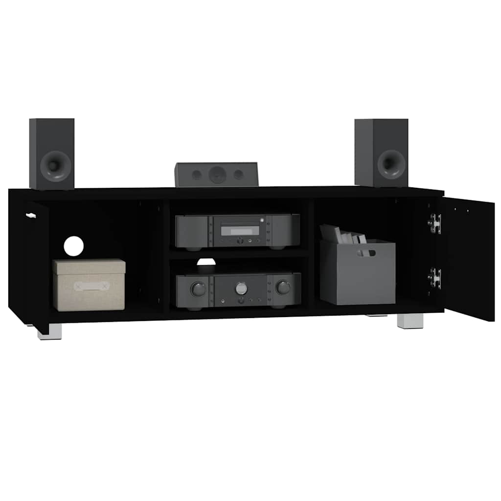 TV Cabinet Black 120x40,5x35 cm Engineered Wood