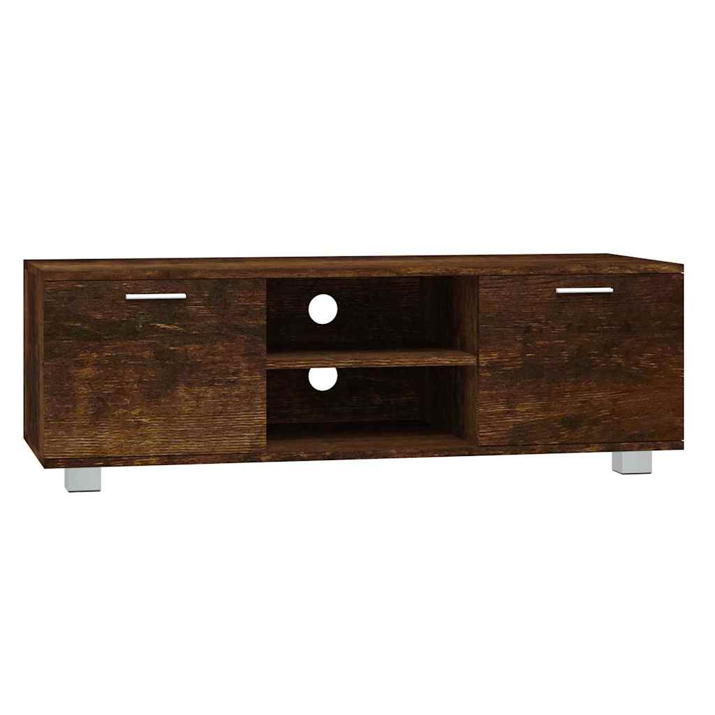 TV Cabinet Smoked Oak 120x40.5x35 cm Engineered Wood