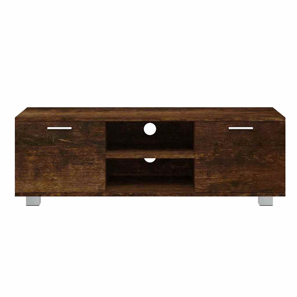 TV Cabinet Smoked Oak 120x40,5x35 cm Engineered Wood