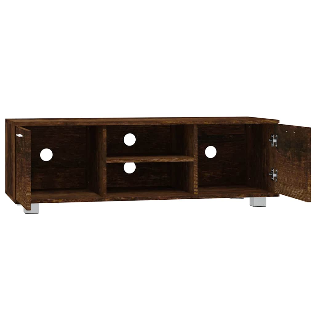 TV Cabinet Smoked Oak 120x40,5x35 cm Engineered Wood
