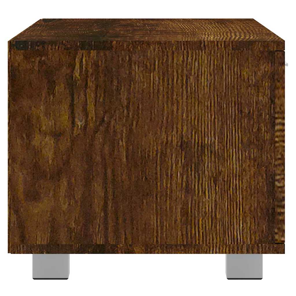 TV Cabinet Smoked Oak 120x40,5x35 cm Engineered Wood