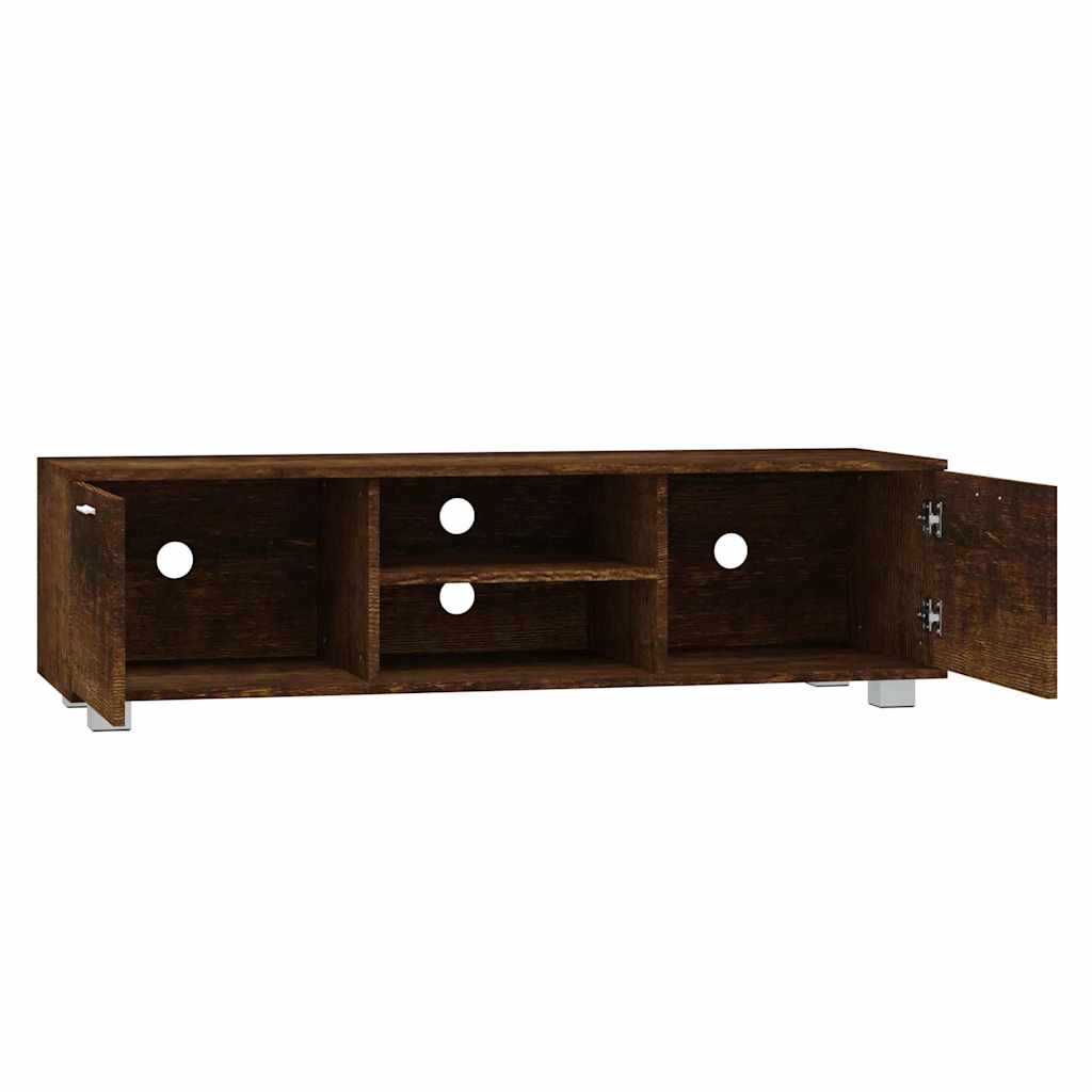 TV Cabinet Smoked Oak 140x40,5x35 cm Engineered Wood