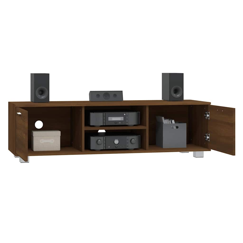 TV Cabinet Brown Oak 140x40,5x35 cm Engineered Wood