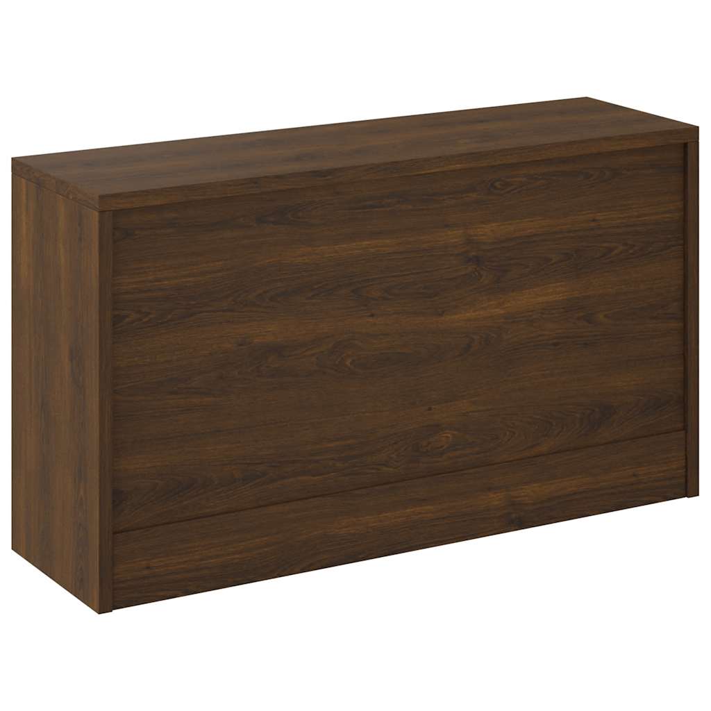 Shoe Bench Brown Oak 80x24x45 cm Engineered Wood