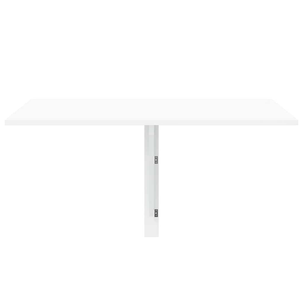 Folding Wall Table High Gloss White 100x60x56 cm Engineered Wood