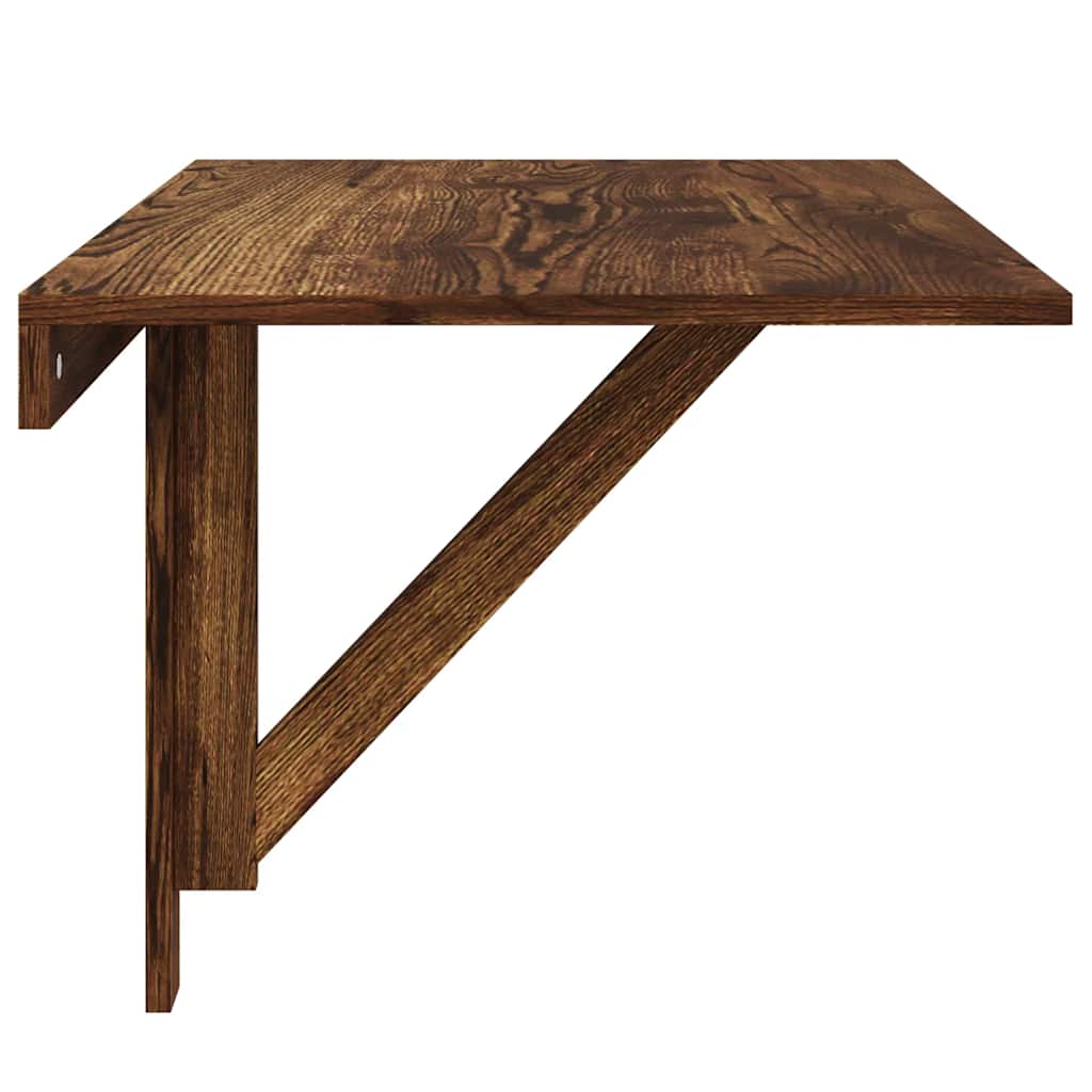 Folding Wall Table Smoked Oak 100x60x56 cm Engineered Wood