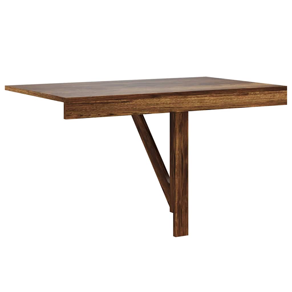 Folding Wall Table Smoked Oak 100x60x56 cm Engineered Wood