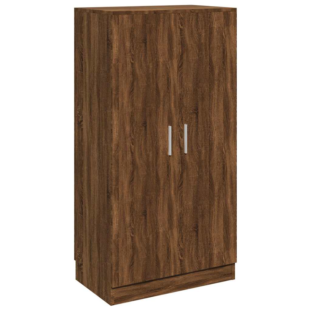 Shoe Cabinet Brown Oak 55x35x108 cm Engineered Wood