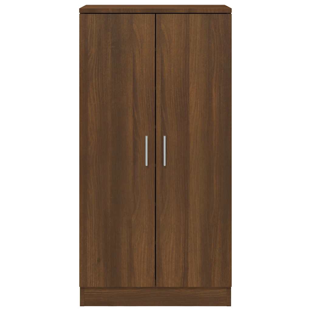 Shoe Cabinet Brown Oak 55x35x108 cm Engineered Wood
