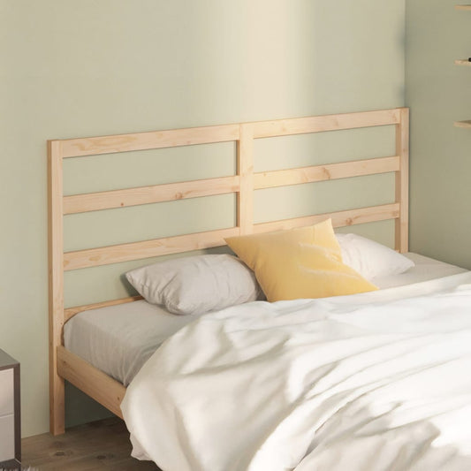 vidaXL Bed Headboard 126x4x100 cm Solid Wood Pine