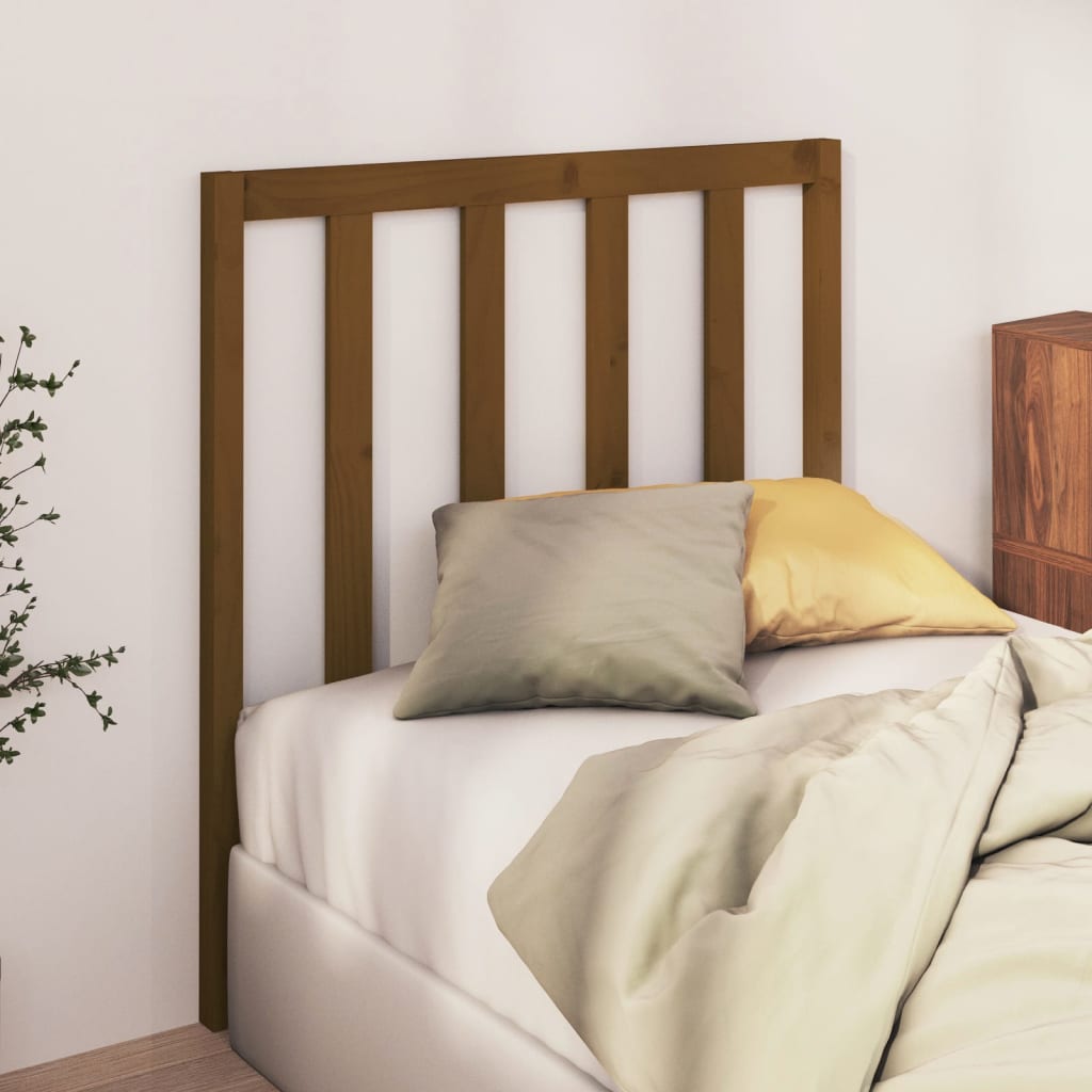 Bed Headboard Honey Brown 96x4x100 cm Solid Wood Pine