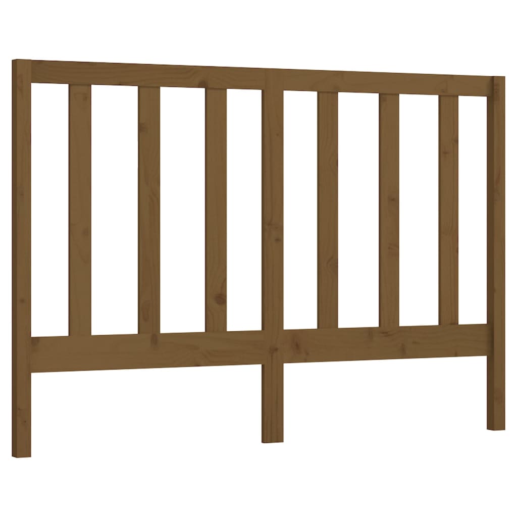 Bed Headboard Honey Brown 146x4x100 cm Solid Wood Pine
