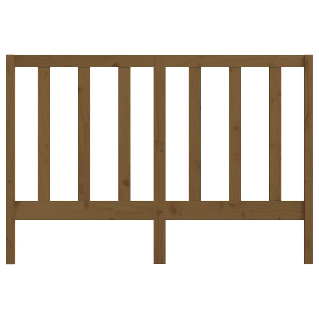 Bed Headboard Honey Brown 146x4x100 cm Solid Wood Pine