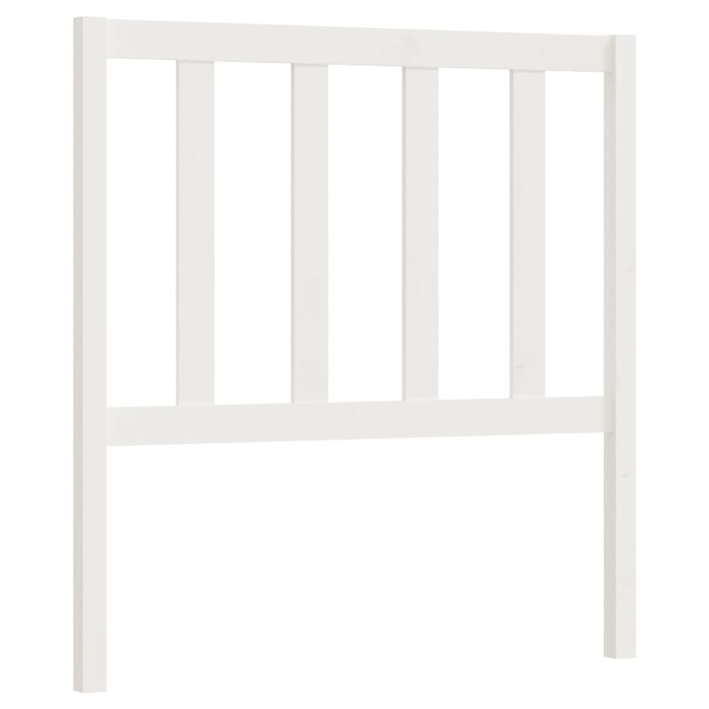 vidaXL Bed Headboard White 81x4x100 cm Solid Wood Pine