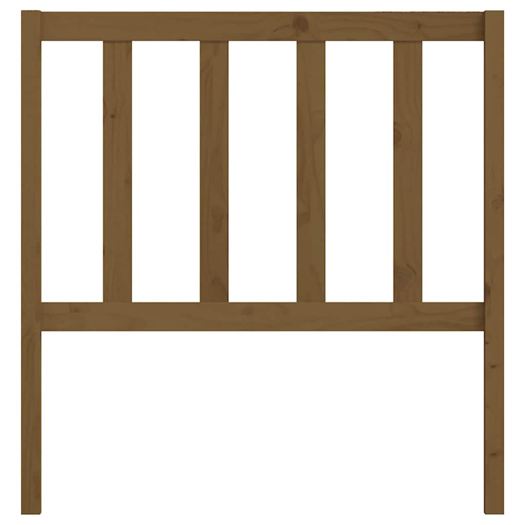 Bed Headboard Honey Brown 106x4x100 cm Solid Wood Pine