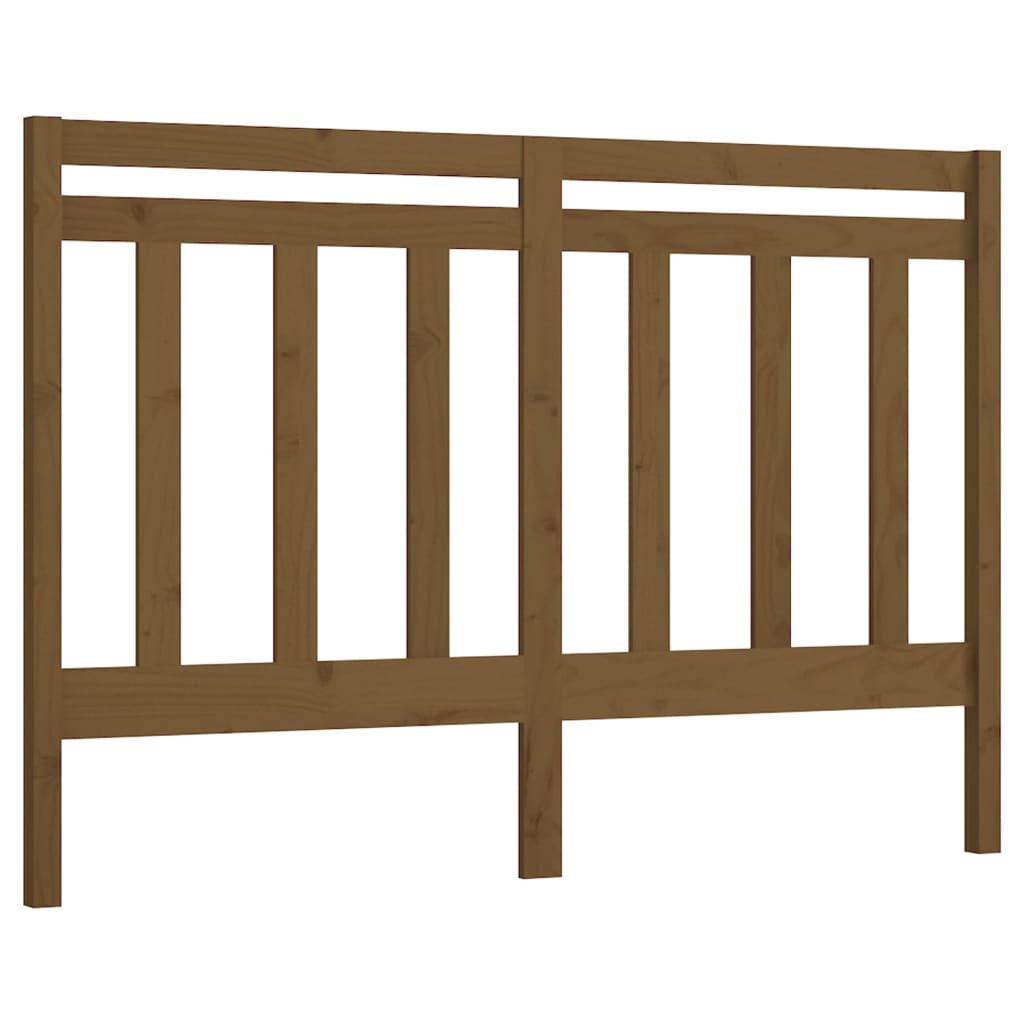 Bed Headboard Honey Brown 141x4x100 cm Solid Wood Pine