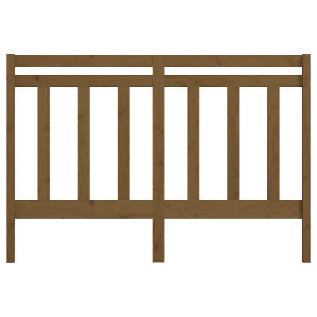 Bed Headboard Honey Brown 141x4x100 cm Solid Wood Pine