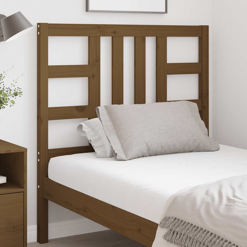 Bed Headboard Honey Brown 96x4x100 cm Solid Wood Pine